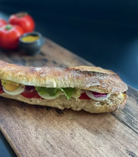 sandwich thon crudités