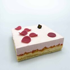 Entremet vanille-orange sanguine