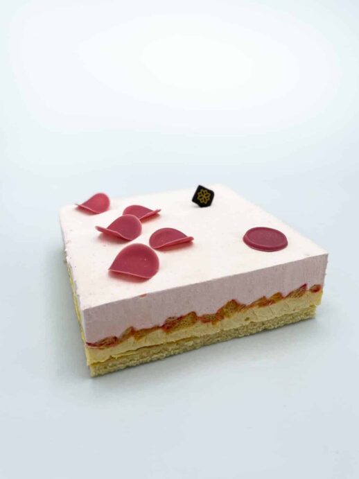 Entremet vanille-orange sanguine