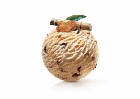 boule de glace rhum raisins