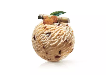 boule de glace rhum raisins