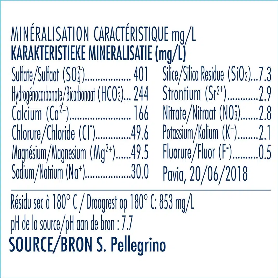 Eau Gazeuse S. Pellegrino – 6*1L – Image 2